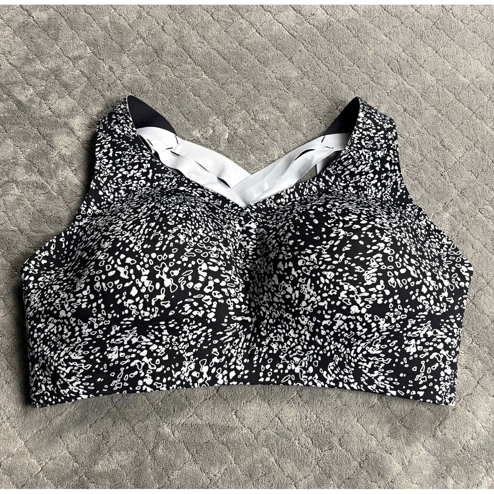 Lululemon Sculpted Training Sports Bra 38DD Multicolor Abstract Print
